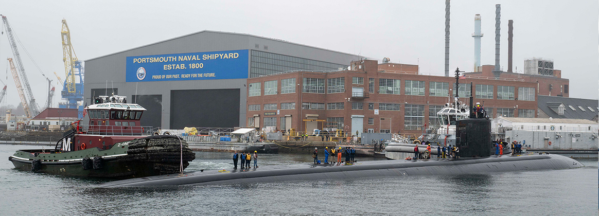 USS Hampton (SSN 767) at Portsmouth Naval Shipyard